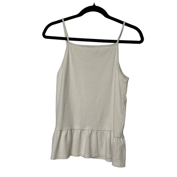 J.crew white ruffled sleeveless strappy tank top women’s size small 1519 - Picture 4 of 5